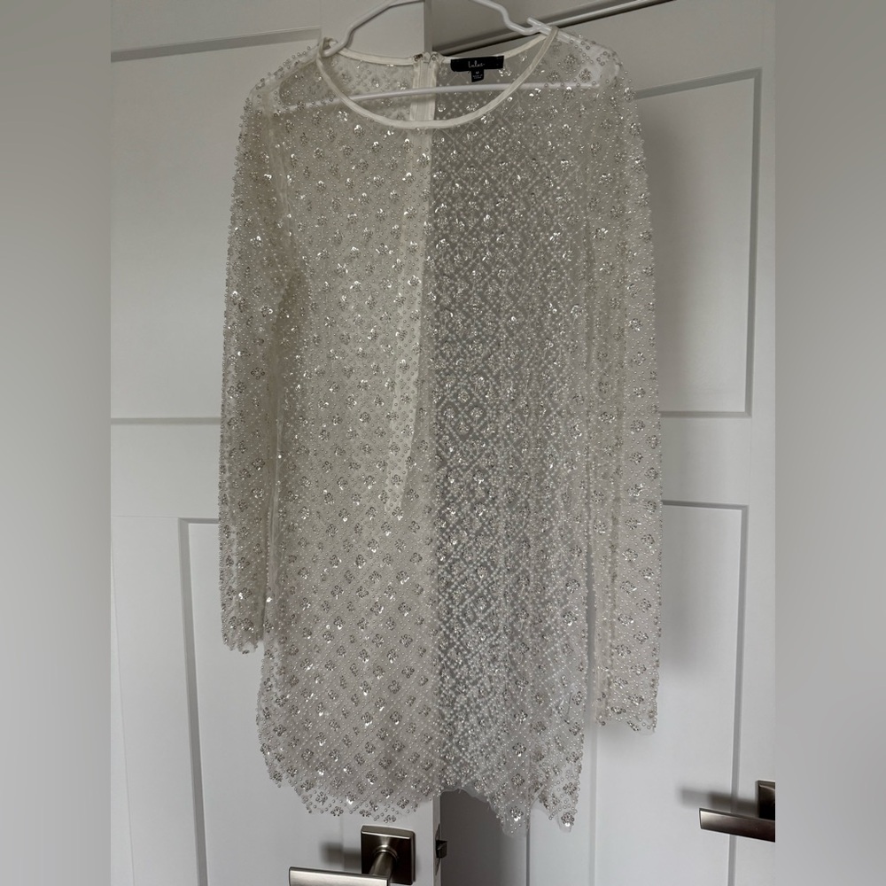 Lulu's Sparkling Silver Dress